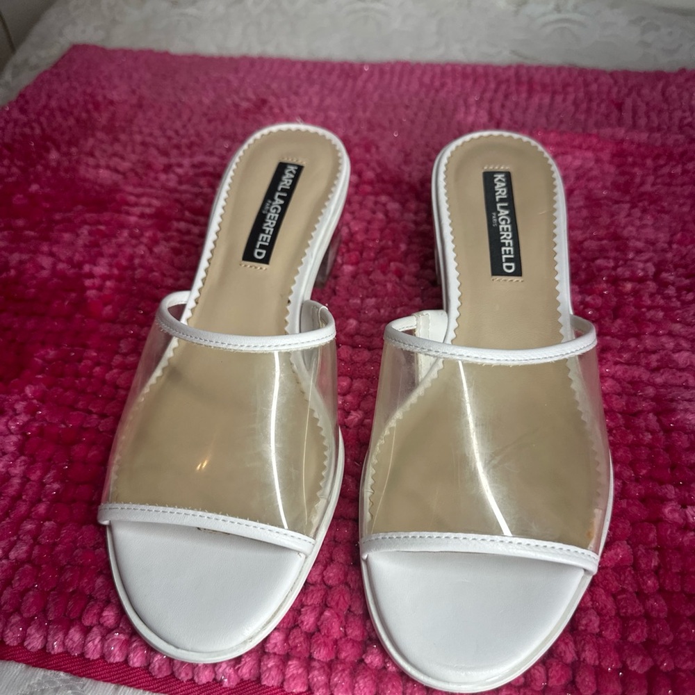 KARL LAGERFELD FAINA slide sandals size8.5